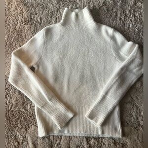 Zara White Turtleneck Sweater